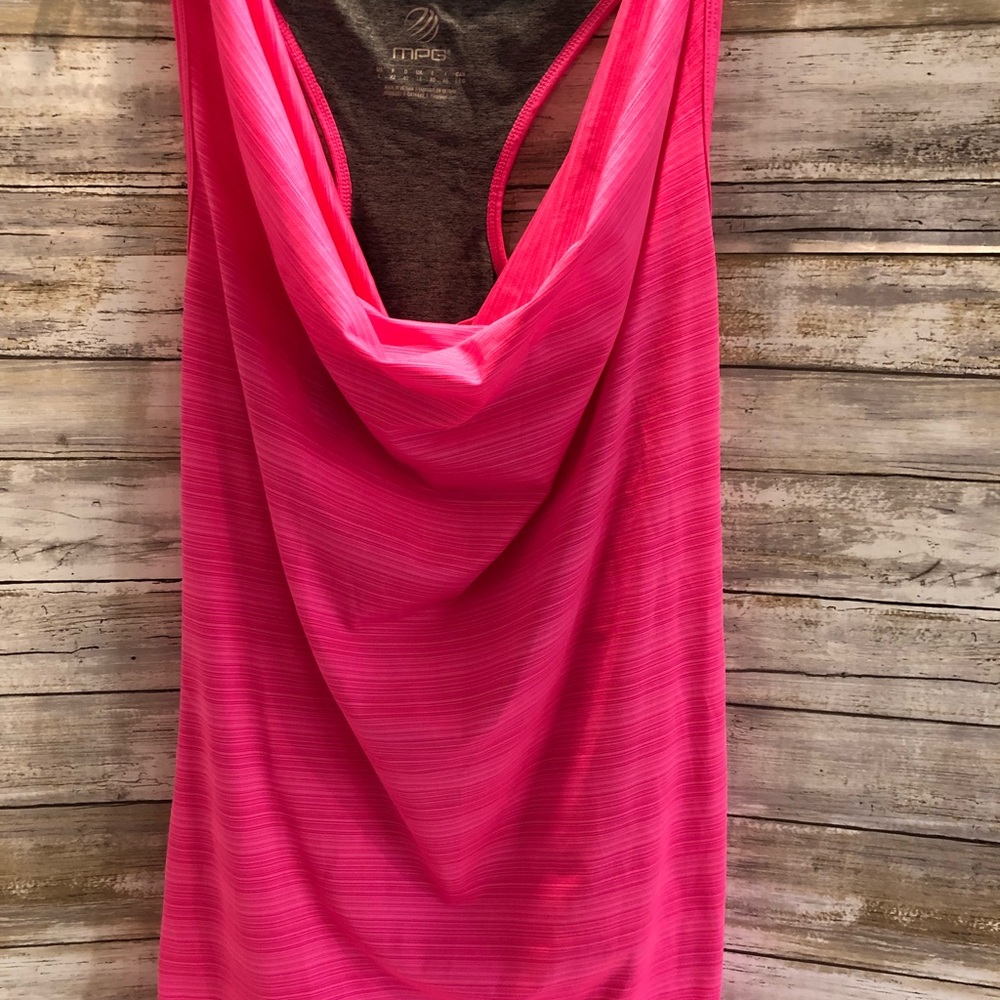 Bright pink tank athletic top L